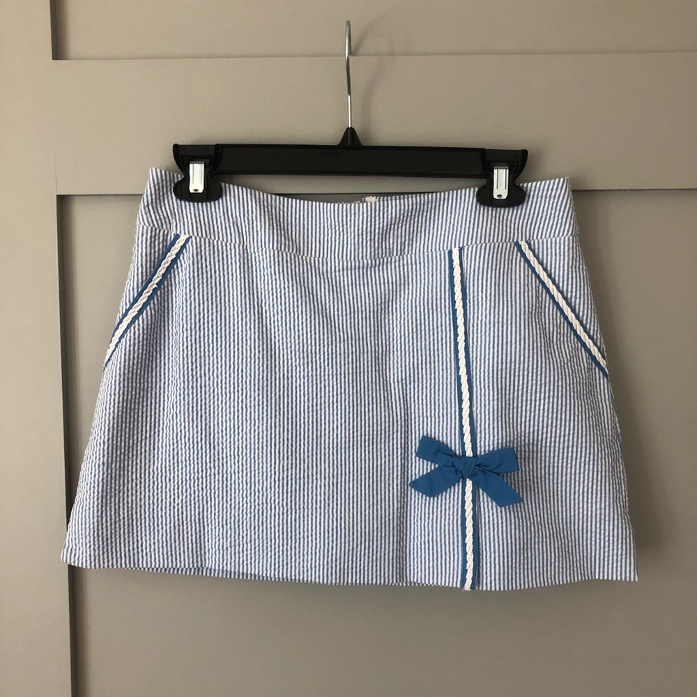 Lilly Pulitzer seersucker skort